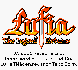 Lufia - The Legend Returns (USA) Title Screen
